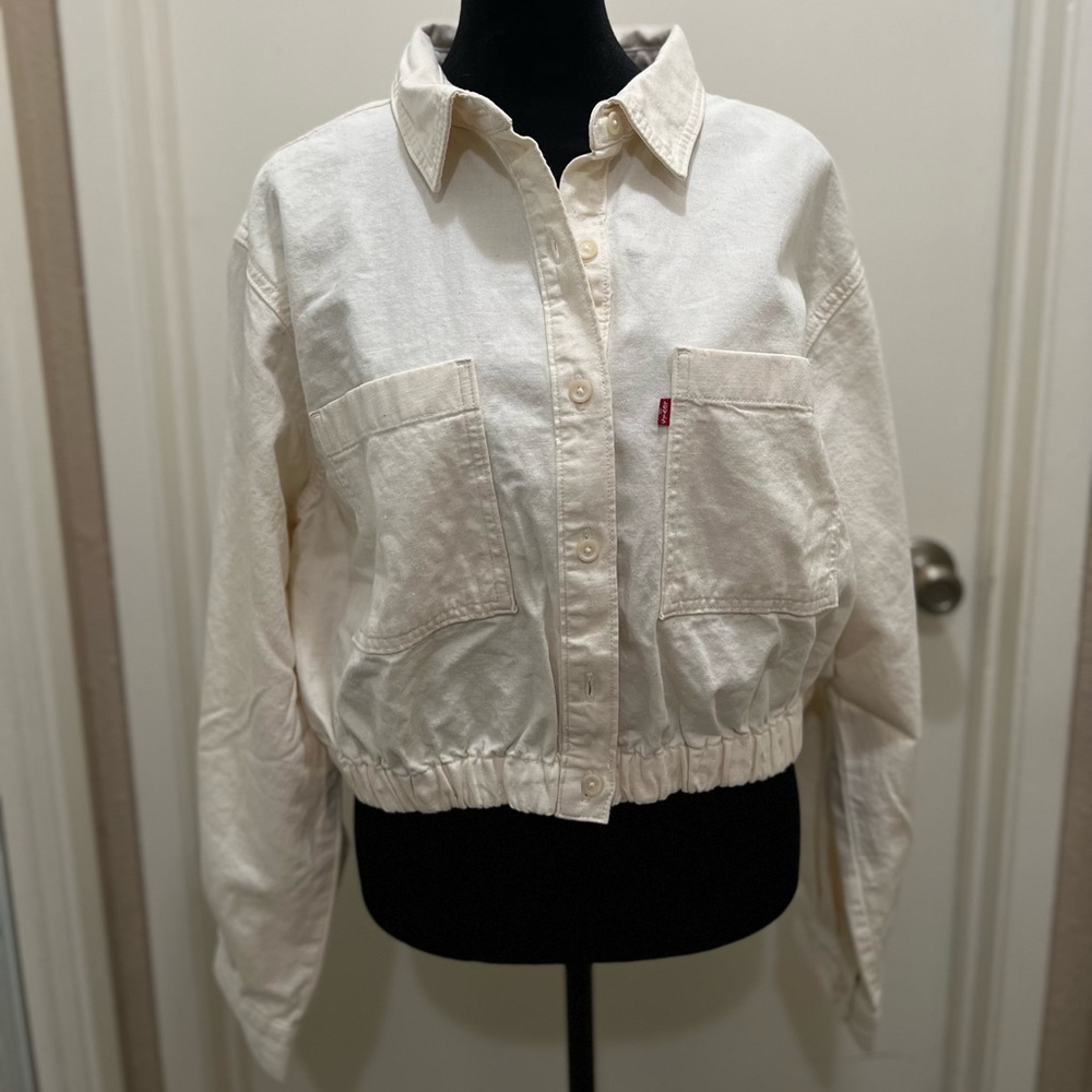 Levi's Women's Jax Cinched Denim Shirt, size L